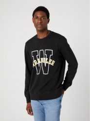 Wrangler Bluza Graphic Crew W6G8I3XV6 112331913 Czarny Regular Fit. Czarne bluzy Wrangler, m, bez wzorów, z bawełny, bez kaptura. Za 154.99 zł.
