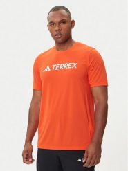 Adidas T-Shirt Terrex Multi Climacool Logo Tech JI9236 Pomarańczowy Regular Fit. Brązowe t-shirty sportowe Adidas, bez wzorów, z syntetyku, bez ramiączek, trekkingowe. Za 129.99 zł.