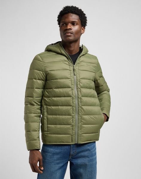 MESKA KURTKA LEE PUFFER JACKET MERCANTILE GREEN 112371660. Zielone kurtki Lee, na zimę, s, bez wzorów, bez kaptura. Za 359.99 zł.