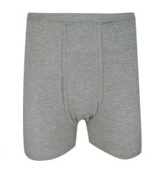 Bokserki Męskie, Szare Majtki Bawełniane, Jednokolorowe, Klasyczne -KLAZIG. Szare bokserki Klazig, l, bez wzorów, z bawełny. Za 45.00 zł.