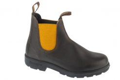 Sztyblety unisex, Chelsea Boots. Brązowe sztyblety Blundstone, bez wzorów, z materiału, bez obcasa, bez zapięcia. Za 889.99 zł.