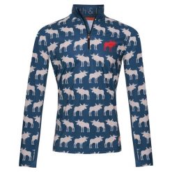 Bluza narciarska Męska Gareth & Lucas Eighty-One. Niebieskie bluzy z polaru GARETH & LUCAS, na zimę, m, bez wzorów, z elastanu, bez kaptura. Za 229.99 zł.