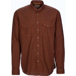 Koszula "Tom" - Regular fit - w kolorze pomarańczowo-granatowym. Brązowe koszule Camel Active, m, bez wzorów, z bawełny, bez kołnierzyka, bez ramiączek. W wyprzedaży za 87.95 zł.