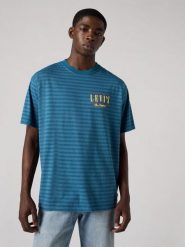 Levi's Koszulka w kolorze niebieskim rozmiar: XXL. Niebieskie bezrękawniki Levi's®, s, bez wzorów, z bawełny, bez kołnierzyka, bez ramiączek. Za 65.23 zł.