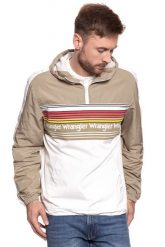 KURTKA WRANGLER POPOVER JACKET CORNSTALK W4768V94K 112129053. Białe kurtki Wrangler, m, bez wzorów, bez kaptura. Za 229.99 zł.
