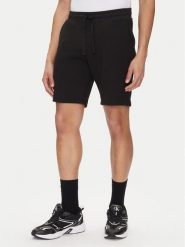 Calvin Klein Jeans Szorty sportowe J30J327247 Czarny Regular Fit. Czarne krótkie spodenki sportowe Calvin Klein Jeans, m, bez wzorów, z jeansu. Za 299.99 zł.