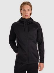 4F Kurtka sportowa w kolorze czarnym rozmiar: XL. Czarne kurtki outdoor i hardshell 4F, xl, bez wzorów, z materiału, bez kaptura. Za 94.95 zł.