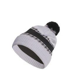 Czapka Cold.rdy 3- Stripes Pom Beanie. Szare czapki zimowe Adidas, bez wzorów, z dzianiny. Za 129.00 zł.