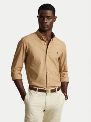 Polo Ralph Lauren Koszula 710929348503 Beżowy ciemny Slim Fit. Brązowe koszule Polo Ralph Lauren, m, bez wzorów, z bawełny, bez kołnierzyka, bez ramiączek. Za 543.99 zł.