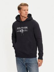 Tommy Hilfiger Bluza MW0MW35527 Granatowy Regular Fit. Niebieskie bluzy Tommy Hilfiger, m, bez wzorów, z bawełny, bez kaptura. Za 329.99 zł.