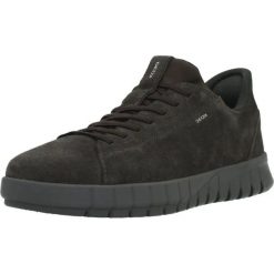 Buty GEOX U65MAA 00022 Brązowy. Brązowe buty turystyczne Geox, bez wzorów, ze skóry, bez zapięcia, trekkingowe. Za 431.99 zł.