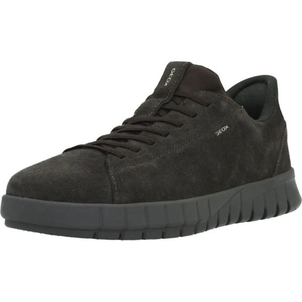 Buty GEOX U65MAA 00022 Brązowy. Brązowe buty turystyczne Geox, bez wzorów, ze skóry, bez zapięcia, trekkingowe. Za 432.99 zł.