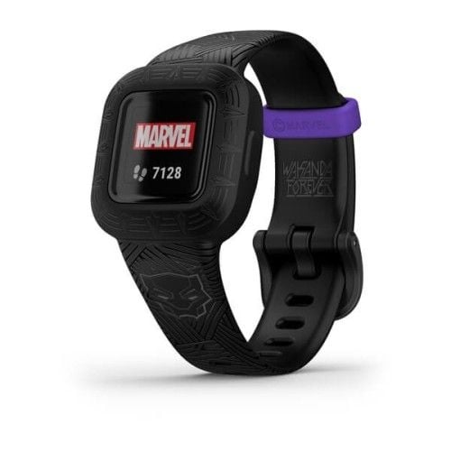 Smartwatch Garmin Vivofit Junior 3 Marvel Black Panther Czarny. Czarne smartbandy GARMIN, bez wzorów. Za 412.99 zł.