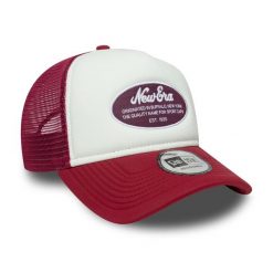 Czapka Trucker New Era Oval Foam Patch. Czerwone czapki z daszkiem New Era, bez wzorów. Za 152.50 zł.