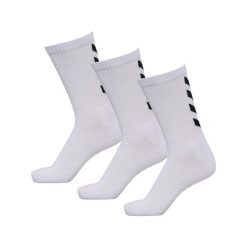 Zestaw skarpet sportowych dla dorosłych Hummel Fundamental 3-Pack Sock. Białe skarpety Hummel, bez wzorów. Za 60.50 zł.