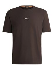 Hugo Boss Koszulka w kolorze ciemnobrązowym rozmiar: M. Brązowe bezrękawniki HUGO BOSS, m, bez wzorów, z bawełny, bez kołnierzyka, bez ramiączek. Za 127.05 zł.