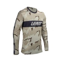 Longsleeve rowerowy męski Leatt MTB Gravity 3.0. Brązowe bluzki z długim rękawem LEATT, m, bez wzorów, z jersey, bez kołnierzyka, bez ramiączek. Za 299.99 zł.