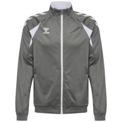 Kurtka z dresu Hummel Core 2.0. Białe kurtki Hummel, bez wzorów, z dresówki, bez kaptura. Za 256.50 zł.