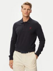 Beverly Hills Polo Club Polo P-SS26M-P424125 Granatowy Regular Fit. Niebieskie koszulki polo Beverly Hills Polo Club, m, bez wzorów, z bawełny, bez kołnierzyka, bez ramiączek. Za 299.99 zł.