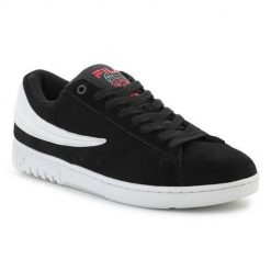 Buty do chodzenia męskie Fila Highflyer S. Czarne buty sportowe casual Fila, bez wzorów, z materiału, bez zapięcia. Za 368.00 zł.