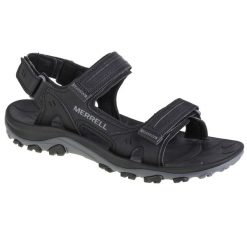 Sandały męskie, Merrell Huntington Sport Convert Sandal. Czarne sandały Merrell, z gumy, bez zapięcia. Za 409.00 zł.