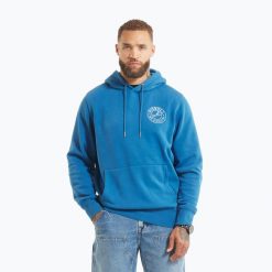 Bluza Pitbull Vintage Boxing Hooded Sweatshirt. Niebieskie bluzy z kapturem PITBULL, l, bez wzorów, z bawełny. Za 199.99 zł.