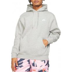 Bluza na co dzień męska NIKE SPORTSWEAR CLUB z kapturem. Czarne bluzy Nike, m, bez wzorów, z kapturem. Za 299.00 zł.
