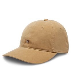 Czapka z daszkiem Tommy Hilfiger. Brązowe czapki z daszkiem Tommy Hilfiger, bez wzorów. Za 119.99 zł.