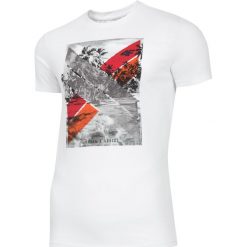 T-shirt męski TSM025A - biały. T-shirty 4F. W wyprzedaży za 44.99 zł.
