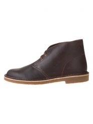 Clarks Skórzane trzewiki "Bushacre 3" w kolorze brązowym rozmiar: 42. Brązowe botki sznurowane Clarks, bez wzorów, bez obcasa, bez zapięcia. Za 279.95 zł.