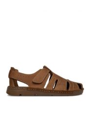 Lasocki Sandały CEO-PILTON-01 MI08 Beżowy. Brązowe sandały Lasocki, z nubiku, bez zapięcia. Za 149.99 zł.