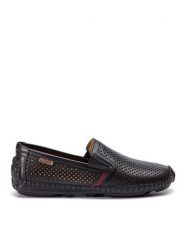 Pikolinos Półbuty 09Z-3100 Czarny. Czarne eleganckie półbuty Pikolinos, bez wzorów, ze skóry, bez obcasa, bez zapięcia. Za 359.99 zł.