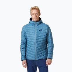 Kurtka puchowa męska Helly Hansen Verglas Hooded Down Insulator. Niebieskie kurtki Helly Hansen, m, bez wzorów, z puchu, bez kaptura. Za 459.99 zł.