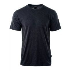 Koszulka męska Hi-Tec Plain - ciemnoszara, Rozmiar XL. Szare t-shirty Hi-tec, m, bez wzorów, z bawełny, bez kołnierzyka, bez ramiączek. Za 34.99 zł.
