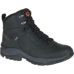Buty Trekkingowe Męskie Merrell Vego Mid LTR Waterproof. Czarne buty trekkingowe Merrell, bez wzorów, bez zapięcia. Za 419.99 zł.