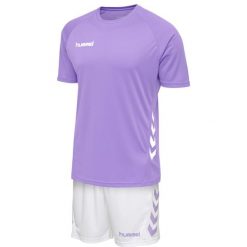 Zestaw piłkarski dla dorosłych Hummel Promo Duo Set. Białe t-shirty sportowe Hummel, bez wzorów, z dżerseju, bez ramiączek, na fitness i siłownię. Za 185.00 zł.