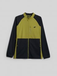 4F Bluza trekkingowa regular bez kaptura męska - zielona M. Czarne bluzy 4F, m, bez wzorów, bez kaptura. Za 199.99 zł.