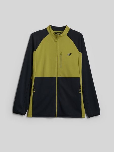 4F Bluza trekkingowa regular bez kaptura męska - zielona S. Czarne bluzy 4F, m, bez wzorów, bez kaptura. Za 199.99 zł.