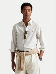Polo Ralph Lauren Koszula 710953710004 Beżowy jasny Slim Fit. Brązowe koszule Polo Ralph Lauren, m, bez wzorów, z bawełny, bez kołnierzyka, bez ramiączek. Za 729.99 zł.