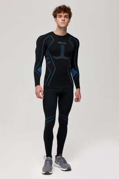 Męska bielizna termoaktywna bezszwowa Rough Radical Summit. Czarna bielizna termoaktywna ROUGH RADICAL, m, bez wzorów, z dzianiny, bez ramiączek, na fitness i siłownię. Za 229.90 zł.