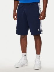Adidas Szorty sportowe adicolor 3-Stripes IM9424 Granatowy Regular Fit. Niebieskie krótkie spodenki sportowe Adidas, l, bez wzorów, z bawełny. Za 139.99 zł.