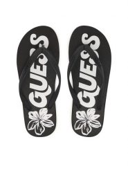 Guess Japonki F6GZ13 BB00H Czarny. Czarne japonki Guess, z aplikacjami, z syntetyku. Za 159.99 zł.