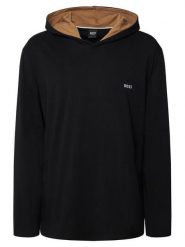 BOSS Bluza Mix&Match 50515306 Czarny Regular Fit. Czarne bluzy Boss, m, bez wzorów, z bawełny, bez kaptura. Za 259.99 zł.