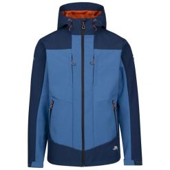 Kurtka Softshell Męska Tamston TP75. Niebieskie kurtki Trespass, m, bez wzorów, z softshellu, bez kaptura. Za 259.99 zł.