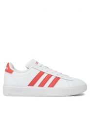 Adidas Sneakersy Grand Court Cloudfoam Comfort ID2948 Biały. Białe buty sportowe casual Adidas, bez wzorów, ze skóry, bez zapięcia. Za 239.99 zł.