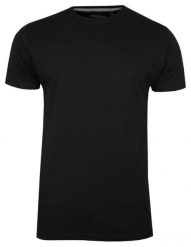 T-Shirt Czarny Bawełniany Męski Bez Nadruku -Brave Soul- Koszulka, Krótki Rękaw, Basic. Czarne bluzki z długim rękawem Brave Soul, l, bez wzorów, z bawełny, bez kołnierzyka, bez ramiączek. Za 45.00 zł.