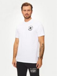 Plein Sport T-Shirt AADC MTK7940 STE001N Biały Regular Fit. Białe t-shirty sportowe Plein Sport, bez wzorów, z bawełny, bez ramiączek. Za 309.99 zł.