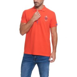 Koszulka polo w kolorze pomarańczowym. Brązowe koszulki polo sportowe marki Camel Active, Varsity, polo. W wyprzedaży za 72.95 zł.