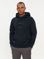 Tommy Hilfiger Bluza Logo MW0MW32673 Granatowy Regular Fit. Niebieskie bluzy Tommy Hilfiger, m, bez wzorów, z bawełny, bez kaptura. Za 649.00 zł.