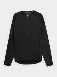 4F Koszulka sportowa w kolorze czarnym rozmiar: M. Czarne t-shirty sportowe 4F, bez wzorów, z materiału, bez ramiączek, outdoorowe. Za 53.04 zł.